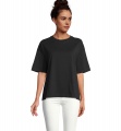 BOXY WOMEN OVERSIZE T-KREKLS, Dziļi melns