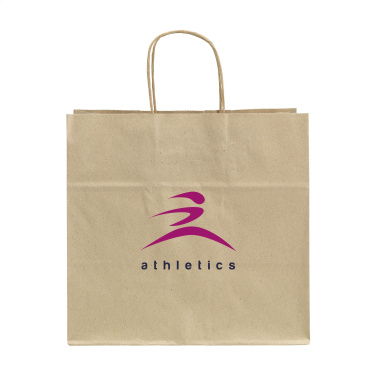 Logotrade logo dāvanas foto: Leaf It Bag pārstrādāts zāles papīrs (90 g/m²) L