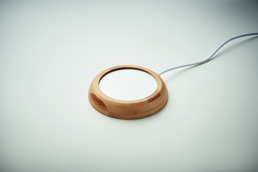 Logotrade ziemassvētku dāvanas foto: Bambusa krūzīšu sildītājs ar USB