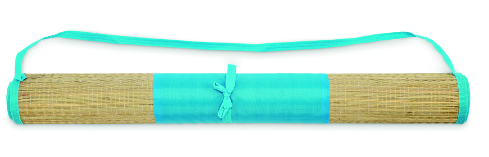 Logotrade logo dāvanas foto: Dabīgs salmu pludmales paklājiņš