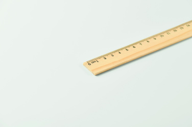Logotrade biznesa dāvanas foto: Koka lineāls 20 cm