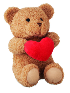 Logotrade dāvanas foto: Lācītis ar sirdi 23 cm
