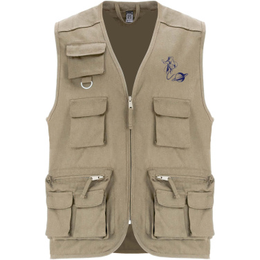 Logotrade ziemassvētku dāvanas foto: Venera 200 g/m2 V veida kakla izgriezuma darba veste ar daudzkabatām