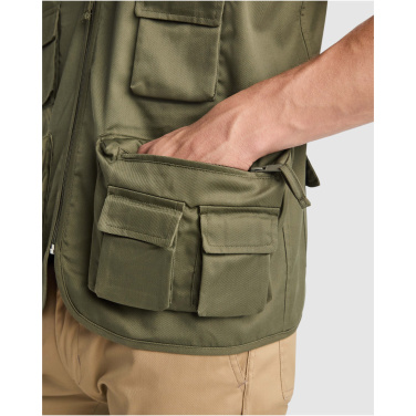 Logotrade dāvanas foto: Venera 200 g/m2 V veida kakla izgriezuma darba veste ar daudzkabatām