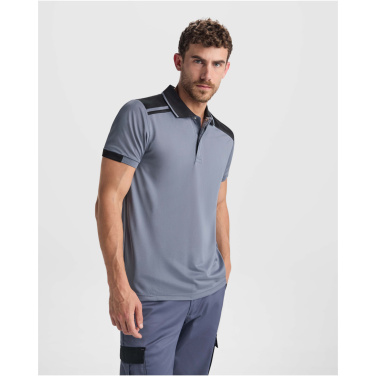 Logotrade dāvanas foto: Samurai 160 g/m2 unisex antibakteriāls īsroku polo krekls
