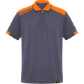 Samurai 160 g/m2 unisex antibakteriāls īsroku polo krekls, Svins / oranžs
