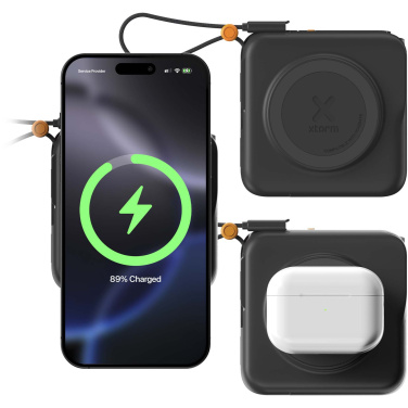 Logotrade dāvanas foto: Xtorm TravelPro 30W 10.000 mAh 3-in-1 ceļojumu lādētājs