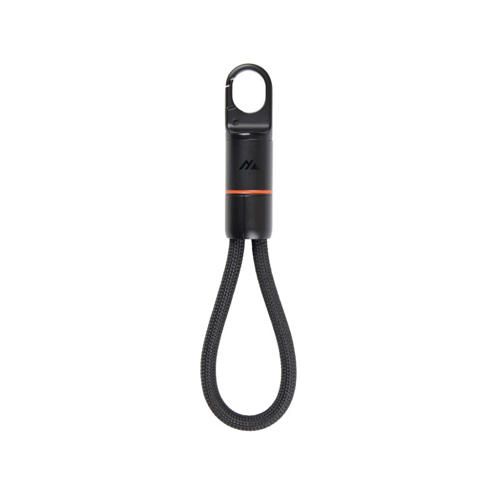 Logotrade biznesa dāvanas foto: Nordic Drift Everest USB-C 60W ātrās uzlādes karabīnes kabelis