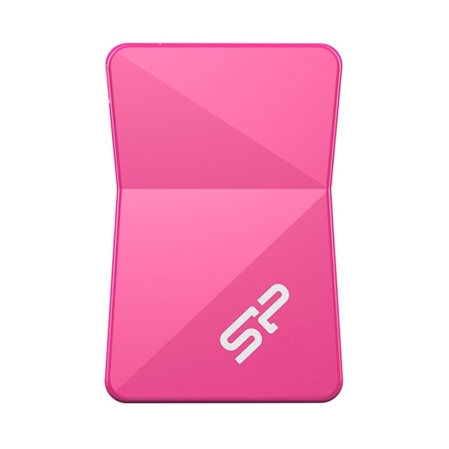 Логотрейд pекламные cувениры картинка: Pink USB stick Silicon Power 8GB