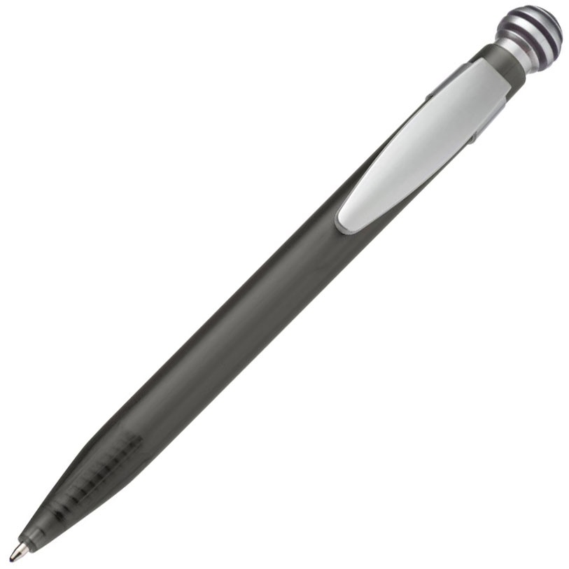 Логотрейд pекламные cувениры картинка: Пластмассовая ручка GRIFFIN, черный/белый