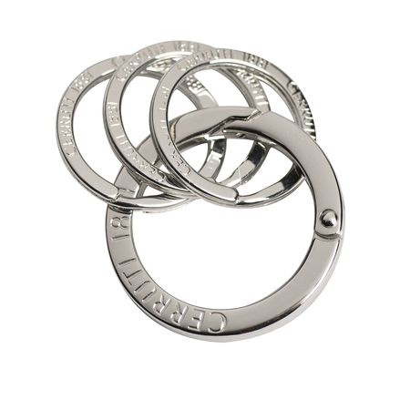 Логотрейд pекламные подарки картинка: Key ring Zoom Silver