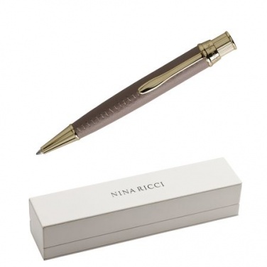 Логотрейд бизнес-подарки картинка: Ballpoint pen Evidence Leather Sandy Pink