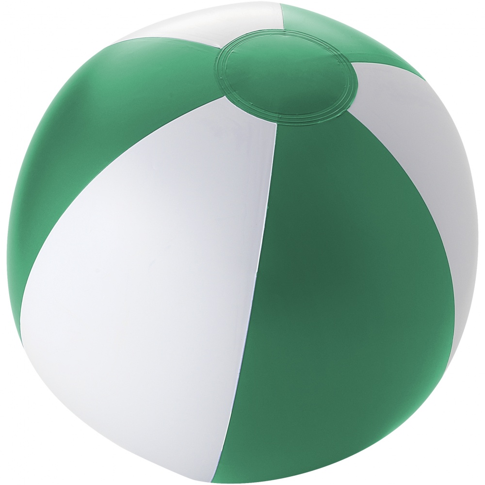 Логотрейд pекламные cувениры картинка: Непрозрачный пляжный мяч, зеленый