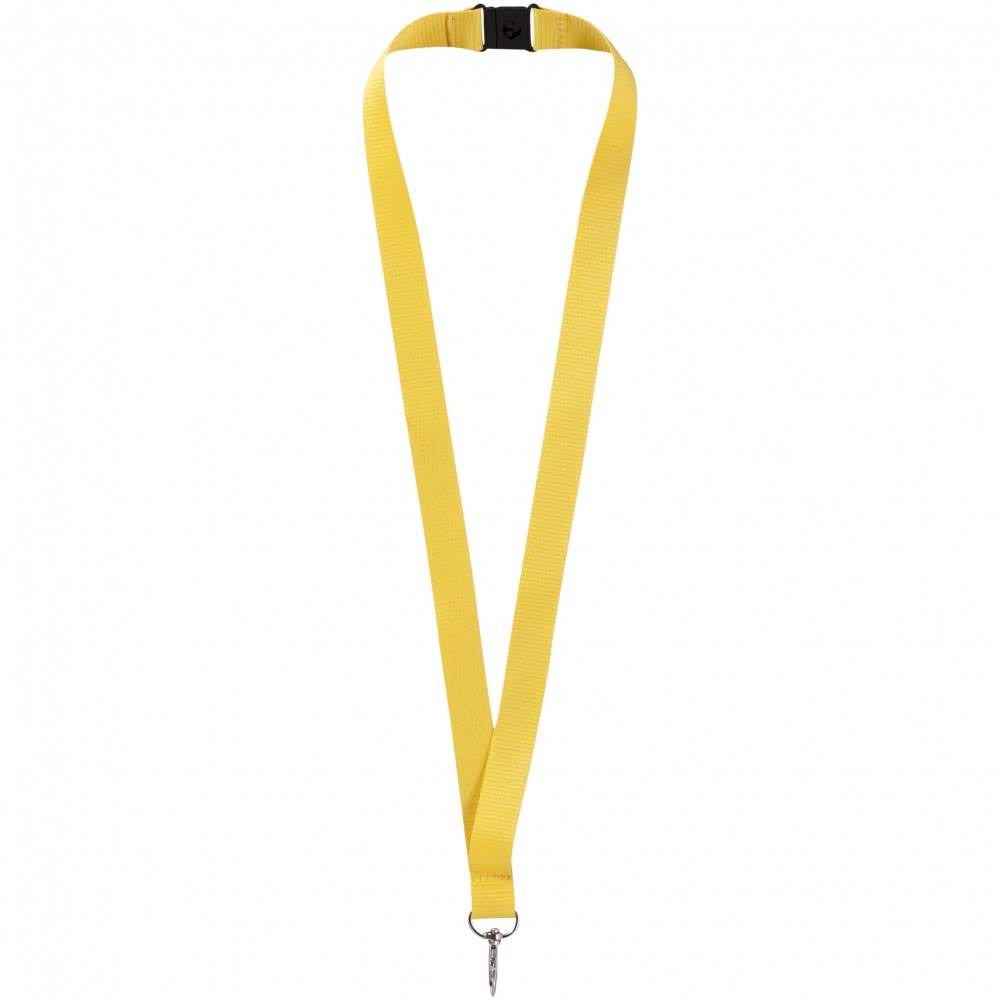 Лого трейд pекламные подарки фото: Шнурок Lago, желтый