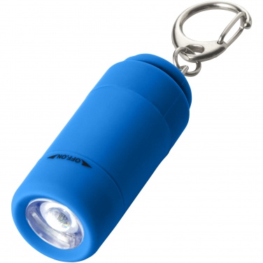Лого трейд бизнес-подарки фото: Брелок-фонарь с зарядкой от USB, синий