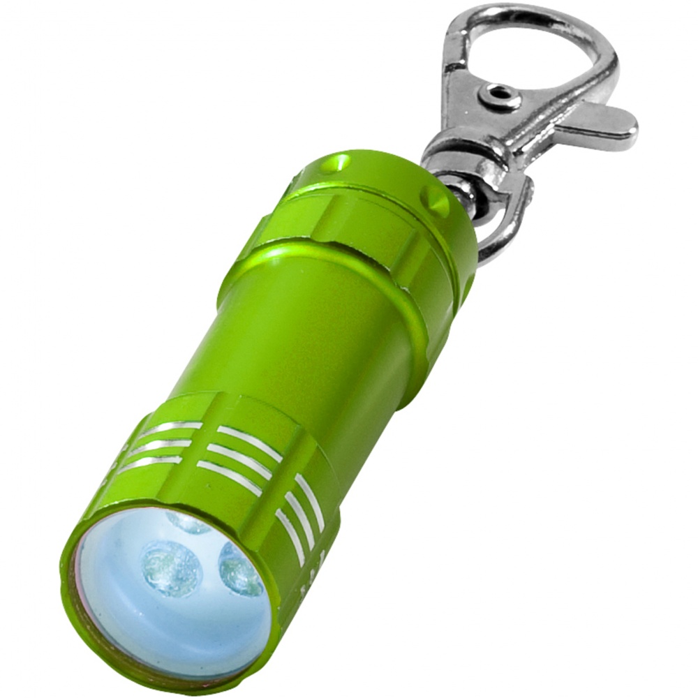 Логотрейд pекламные подарки картинка: Брелок-фонарик Astro, светло-зеленый