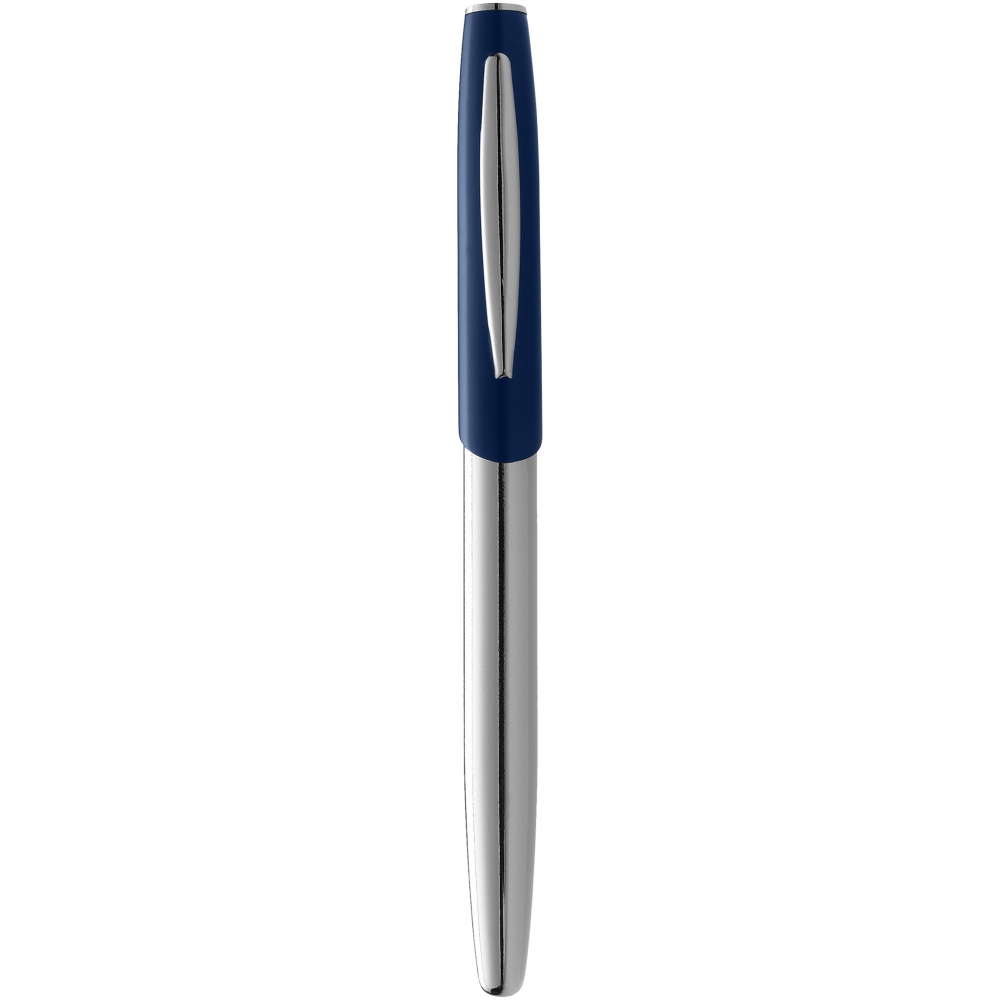 Лого трейд pекламные продукты фото: Ручка-роллер Geneva, темно-синий