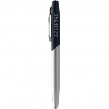Лого трейд бизнес-подарки фото: Ручка-роллер Geneva, темно-синий