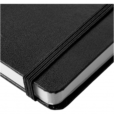 Лого трейд бизнес-подарки фото: Классический карманный блокнот, черный