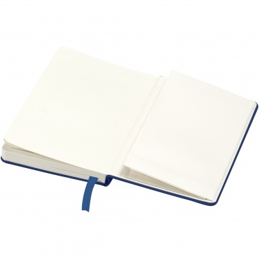 Лого трейд бизнес-подарки фото: Классический карманный блокнот, темно-синий