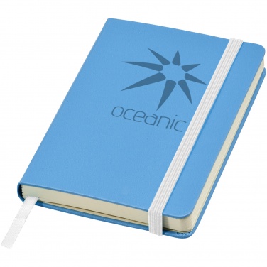 Лого трейд бизнес-подарки фото: Классический карманный блокнот, голубой