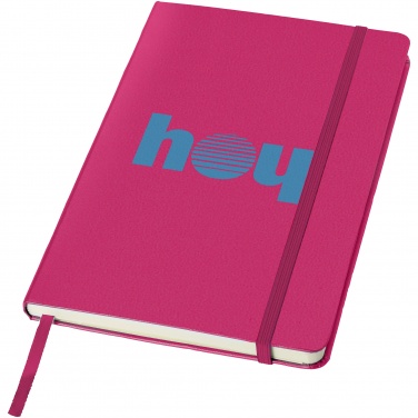 Лого трейд бизнес-подарки фото: Классический офисный блокнот, розовый