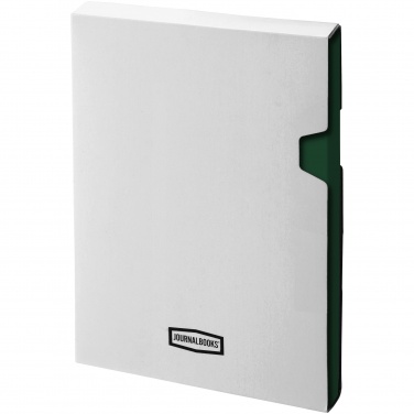 Лого трейд бизнес-подарки фото: Классический офисный блокнот, зеленый