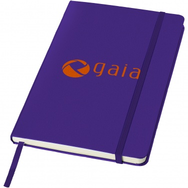 Лого трейд бизнес-подарки фото: Классический офисный блокнот, фиолетовый