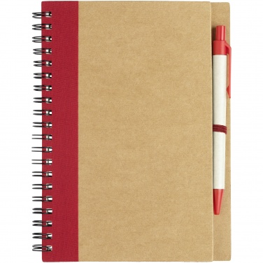 Лого трейд pекламные подарки фото: Блокнот Priestly с ручкой, красный