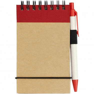 Лого трейд pекламные подарки фото: Блокнот Zuse с ручкой, красный