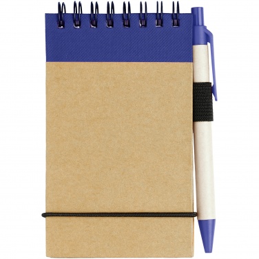 Логотрейд pекламные cувениры картинка: Блокнот Zuse с ручкой, синий