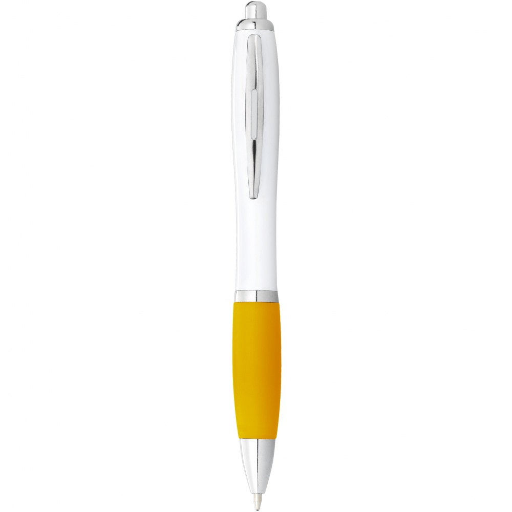 Лого трейд pекламные подарки фото: Шариковая ручка Nash, желтый