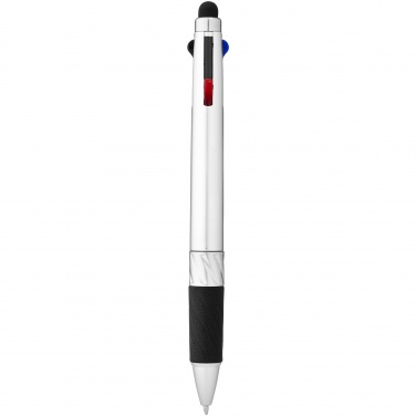 Логотрейд бизнес-подарки картинка: Шариковая ручка-стилус Burnie с несколькими стержнями, серебро