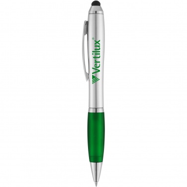 Лого трейд pекламные cувениры фото: Шариковая ручка-стилус Nash, зеленый