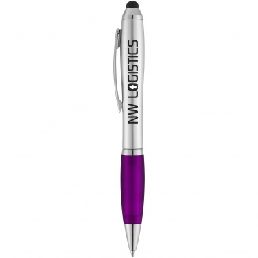 Логотрейд pекламные cувениры картинка: Шариковая ручка-стилус Nash, фиолетовый