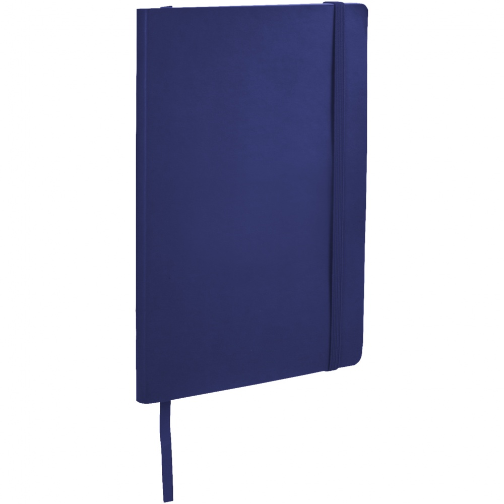 Логотрейд pекламные продукты картинка: Классический блокнот с мягкой обложкой, темно-синий