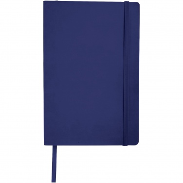 Логотрейд pекламные cувениры картинка: Классический блокнот с мягкой обложкой, темно-синий