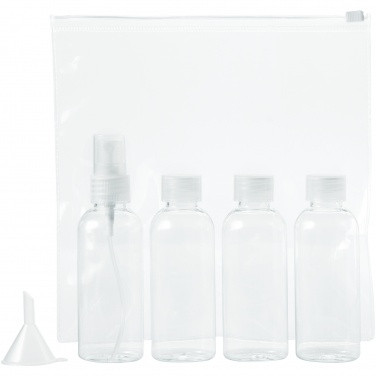 Лого трейд бизнес-подарки фото: Одобренный дорожный набор бутылок для полетов, белый