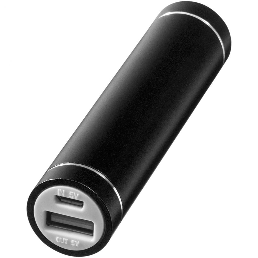 Логотрейд pекламные подарки картинка: Алюминиевое зарядное устройство Bolt 2200 мА/ч, черный