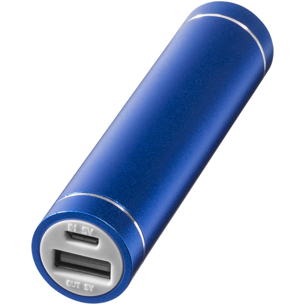 Логотрейд pекламные продукты картинка: Алюминиевое зарядное устройство Bolt 2200 мА/ч, синий