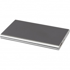 Алюминиевый повербанк Pep емкостью 4000 мА/ч, серебро