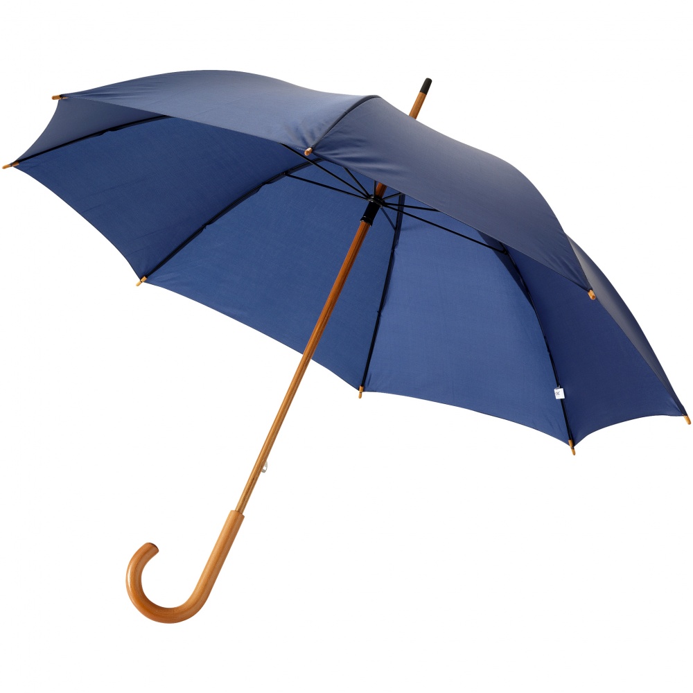 Лого трейд бизнес-подарки фото: Классический зонт Jova 23", темно-синий