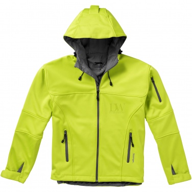 Логотрейд бизнес-подарки картинка: Куртка софтшел Match, светло-зеленый