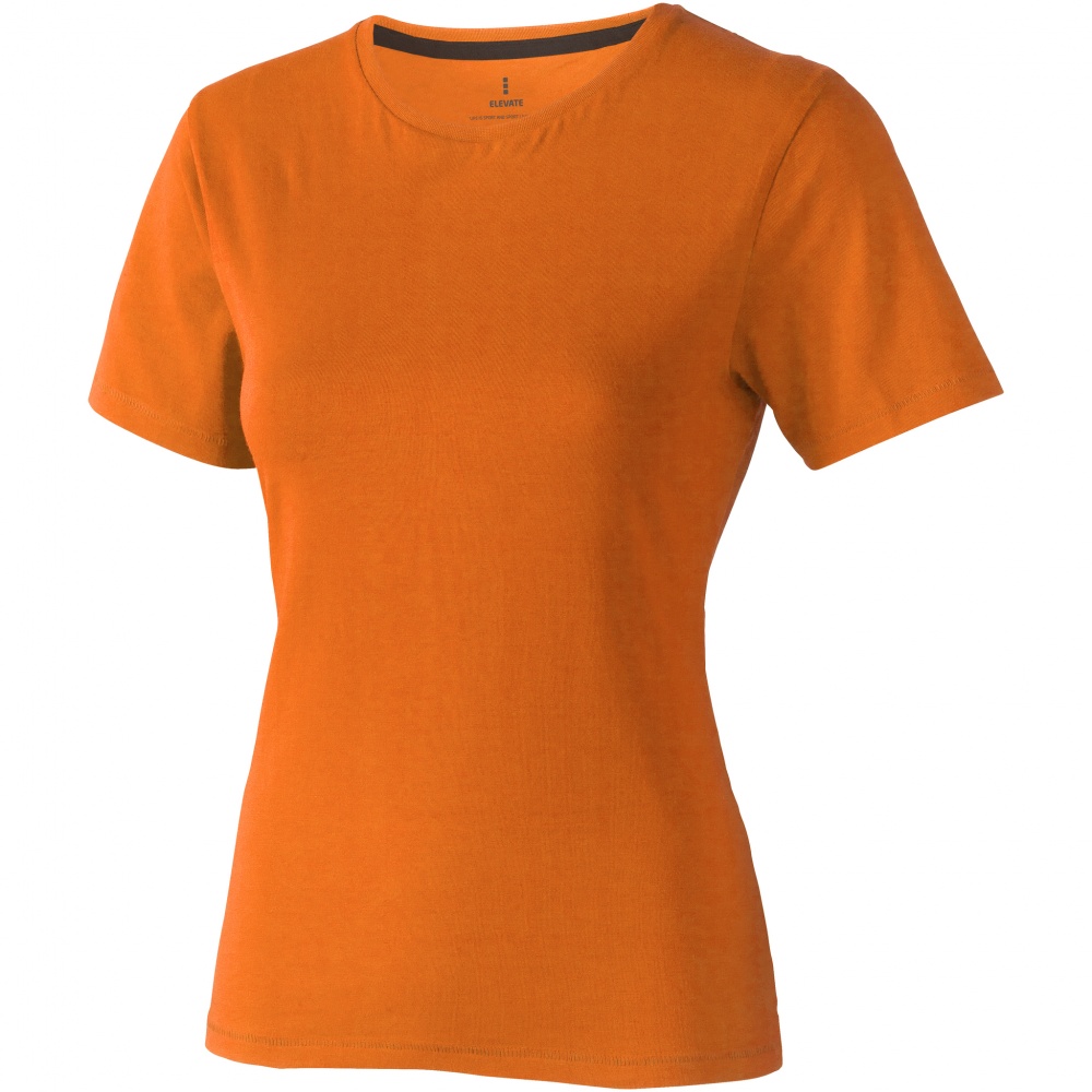 Логотрейд pекламные cувениры картинка: Женская футболка с короткими рукавами Nanaimo, оранжевый
