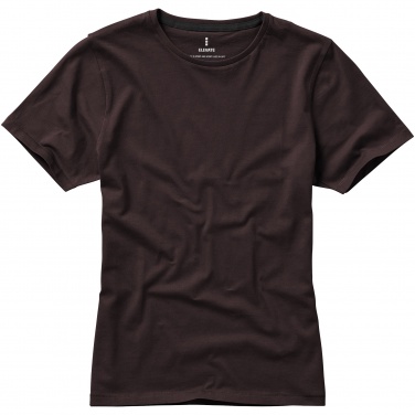Логотрейд pекламные cувениры картинка: Женская футболка с короткими рукавами, темно-коричневый