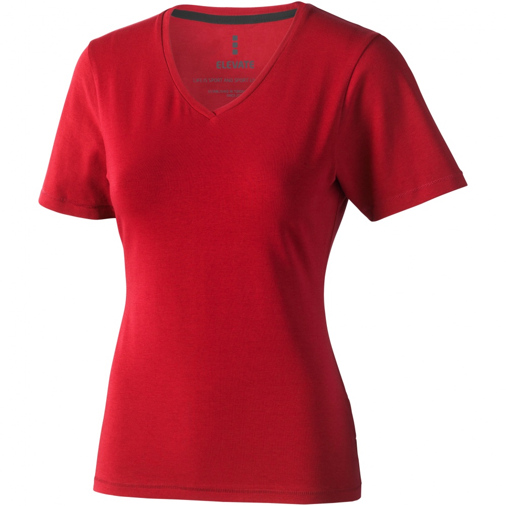 Логотрейд pекламные подарки картинка: Женская футболка с короткими рукавами Kawartha, красный