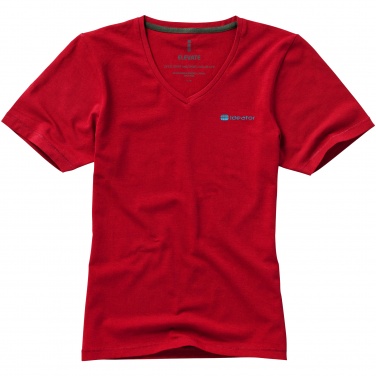 Лого трейд бизнес-подарки фото: Женская футболка с короткими рукавами Kawartha, красный