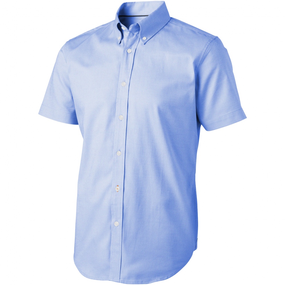 Логотрейд бизнес-подарки картинка: Рубашка с короткими рукавами Manitoba, голубой