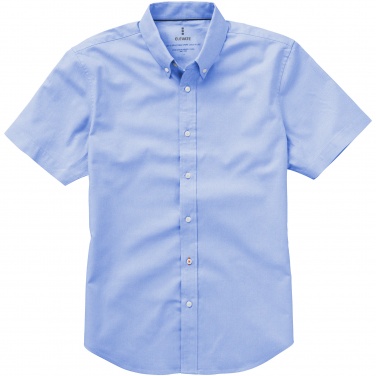 Логотрейд pекламные подарки картинка: Рубашка с короткими рукавами Manitoba, голубой