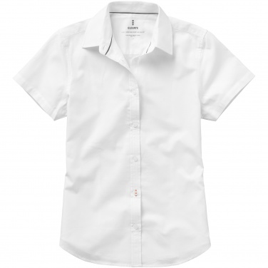 Логотрейд pекламные продукты картинка: Женская рубашка с короткими рукавами Manitoba, белый